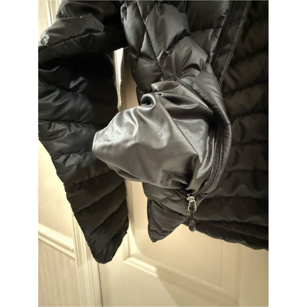 Patagonia Women's Down Sweater Jacket M Black 2008 Full Zip Goose Down Puffer - Picture 15 of 15
